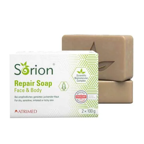 Sorion Repair Soap - Arzneimittel zur Hautreparatur, ideal bei trockener und gereizter Haut für eine sanfte und effektive Reinigung.