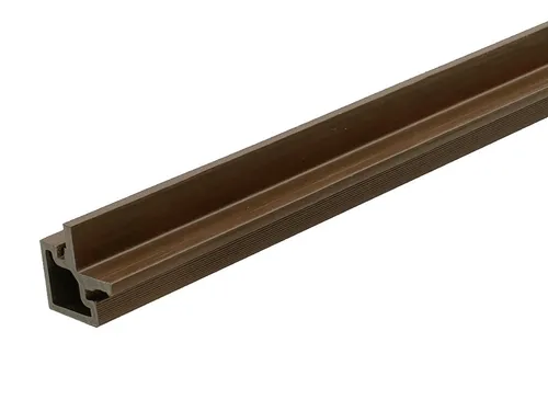 WPC Eckprofil Fassadenverkleidung Sandalwood co-extrudiert