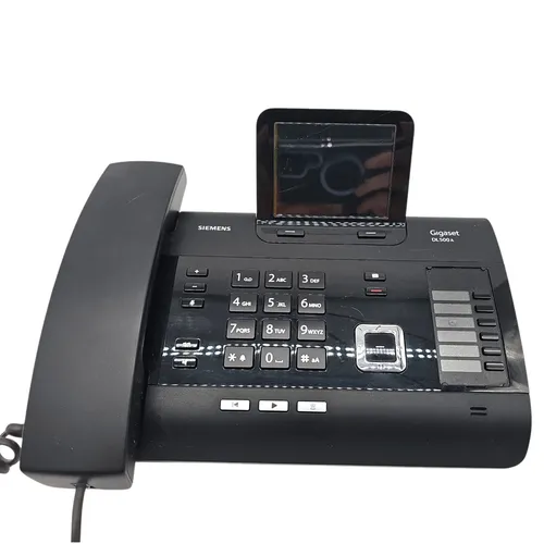 Gigaset DL500A - Schnurgebundenes Telefon mit Anrufbeantworter - Flexibles Bürotelefon mit 3,5" Farbdisplay und brillantem Klang. Erweiterbar mit bis zu 6 Mobilteilen. Integrierter Anrufbeantworter mit 55 Minuten Aufnahmezeit für wichtige Gespräche.