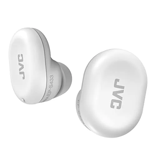 JVC Ear Plugs Ohrstöpsel mit Geräuschreduzierung zum Schlafen, Lernen, Arbeiten, gepolsterte Form und Memory-Pads in verschiedenen Größen S/M/L, EP-S433 (weiß)