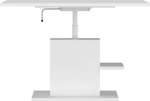 Höhenverstellbarer Couchtisch CORTADO in Alpinweiß - Vielseitiger Couchtisch CORTADO, höhenverstellbar bis 73 cm, ideal für Wohnzimmer oder Büro. Elegantes Design in Alpinweiß, robust und pflegeleicht.