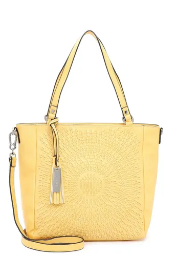 SURI FREY Shopper Ruby - Stylischer Begleiter - Shopper in gewebtem Design mit praktischem Schulterriemen, ideal für den Alltag – geräumiges Hauptfach und schickem Anhänger.