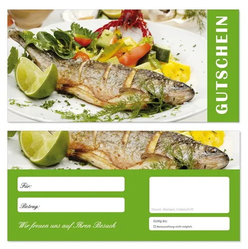 Geschenkgutscheine (Fisch-688) Gastronomie Gutscheine Restaurant Handel 200