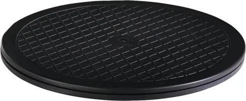 Hama Universal-Drehteller XL, 40 cm Durchmesser, Schwarz - TV-Drehscheiben, 360° drehbar und belastbar bis 100 kg, ideal für Fernseher, Monitore und Modellbau, sorgt für optimale Ausrichtung und Flexibilität.