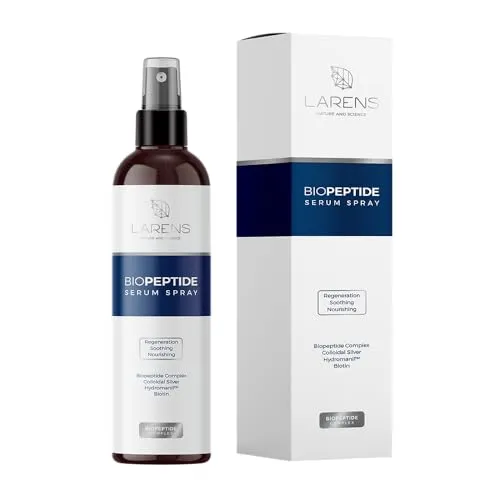 Larens Biopeptide Serum Spray 150 ml - Multifunktionales Haarserum mit Biopeptid-Komplex und kolloidalem Silber – Beruhigt, erfrischt und spendet intensive Feuchtigkeit für Gesicht, Körper und Haare.