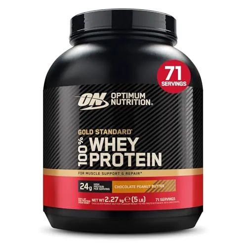 Optimum Nutrition 100% Gold Standard Whey 900g - Protein für Muskelaufbau - Protein Shakes & Muskelaufbau, ideal für Bodybuilding und Fitness, bietet hochwertige Whey-Proteinquelle für effektiven Muskelzuwachs und optimale Sportleistung.