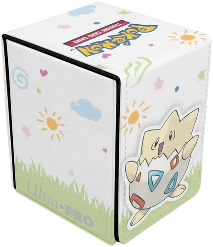 Ultra Pro Pokemon Togepi Flip Deck Box - TCG Deck-Box für 100 Karten mit starkem Magnetverschluss und farbenfrohem Togepi-Design – ideal für Pokémon-Sammler!