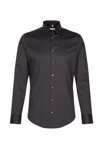 Businesshemd SEIDENSTICKER "Schwarze Rose" - Slim Fit für Herren - Elegantes Slim Fit Hemd aus hochwertigem Twill mit 93% Polyester und 7% Elastan, ideal für Büro und Freizeit. Bügelfrei und pflegeleicht für mühelosen Stil.