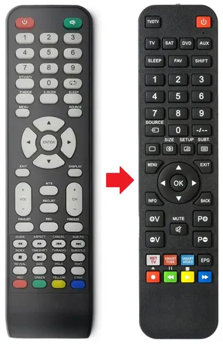 Fernbedienung passend für SELECLINE 883957LE32D11 | 886814/LE-5519