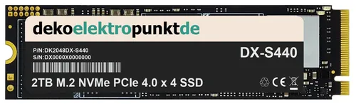 2TB M.2 Gen4 SSD Festplatte passend für MacBook Pro 13.3" ([2019/ Z0W4/Z0W5])