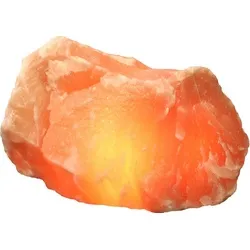 HIMALAYA SALT DREAMS Dekolicht Rock, Leuchtmittel wechselbar, Warmweiß, Handgefertigt aus Salzkristall - jeder Stein ein Unikat, ca.25-30 kg orange