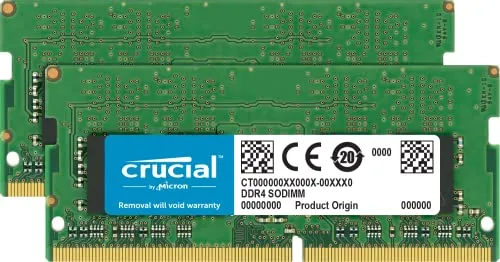 Crucial RAM CT2K16G4SFD832A 32GB (2x16GB) DDR4 3200MHz CL22 (2933MHz oder 2666MHz) Laptop Arbeitsspeicher Kit