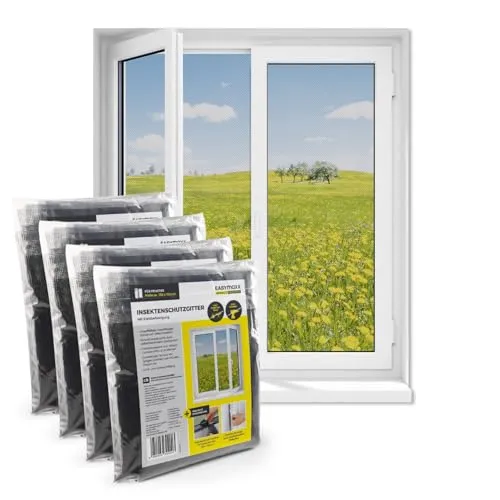 EASYmaxx Fliegengitter für Fenster mit Klettverschluss – Effektiver Insektenschutz bis 150x130cm - Schütze dein Zuhause vor Insekten mit dem EASYmaxx Fliegengitter. Einfache Montage ohne Bohren, passend für alle Fensterrahmen. Genieß frische Luft und klare Sicht!