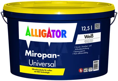 Alligator Wand- und Deckenfarbe Alligator Miropan®-Universal Fassadenfarbe 12,5 l