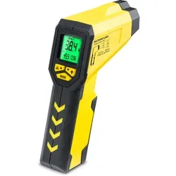 TROTEC Profi Pyrometer TP7 | Infrarot Thermometer mit Laser | 40:1 - Infrarot- & Laserthermometer mit einem Messbereich von -50 °C bis 1000 °C und einer optischen Auflösung von 40:1 – ideal für präzise Temperaturmessungen.