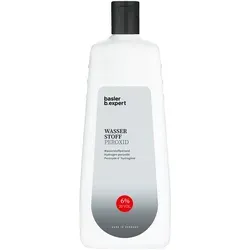 Basler Wasserstoffperoxyd 6 % - 1 Liter Sparflasche - Stabilisiertes Wasserstoffperoxyd für professionelle Haarfärbungen. Ideal für alle Blondierungen und Haarfarben. Sicher in der Anwendung mit geprüfter Qualität. Nur für gewerbliche Nutzung.