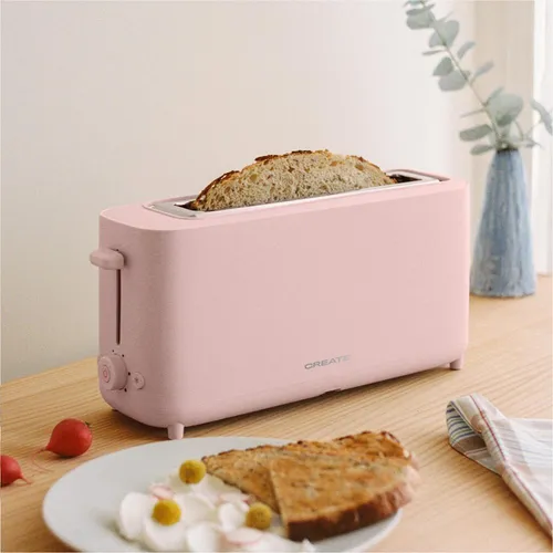 TOAST STUDIO - Toaster in Pastellfarben - Vielseitiger Toaster für perfekten Toastgenuss. Mit 6 Leistungsstufen und drei Programmen, plus Sicherheitssystem für sorgenfreies Toasten. Ideal für jede Küche!