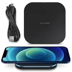 QI Kabellose Ladestation für Apple iPhone 12 Mini Wireless Schnellladegerät 10W - Schwarz
