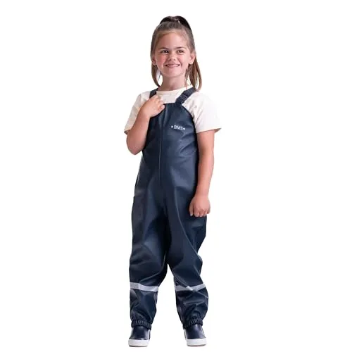 BMS Kinder Softskin Matschhose (Größe 116, blau) - Hardshellhose für Kinder, wasserfest und atmungsaktiv – perfekt für unbeschwerte Spielstunden im Freien!