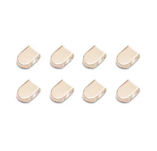 ELANOX Schnürsenkel 4 Stück für 2 Paar Schuhe elastische Schnürsenkel mit Clips, inkl. Enden (Clips) - 8 St. in silber