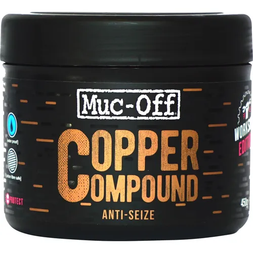 Muc Off Copper Compound 450g Montagepaste - Sonstiges Fahrradzubehör, bietet hervorragenden Schutz gegen Korrosion und erleichtert die Montage von Bauteilen