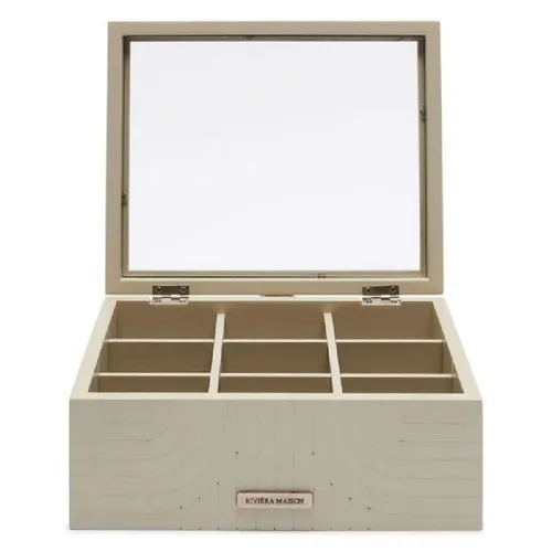 Rivièra Maison Teebox Room 48 - Vorratsdose für Teebeutel - Elegante Teebox aus hochwertigem Material, ideal zur stilvollen Aufbewahrung von Teebeuteln und sorgt für Ordnung in der Küche.