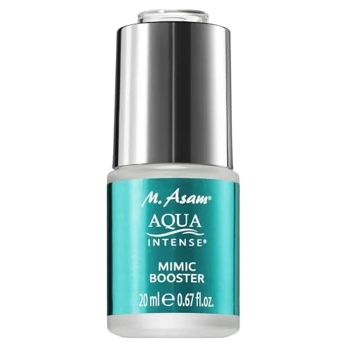 M. Asam AQUA INTENSE Mimic Booster Serum (20 ml) – Hyaluronserum mit High-Tech Peptid zur gezielten Glättung von Mimikfalten, reduziert Krähenfüße sowie Stirnfalten & Lachfalten, Gesichtspflege