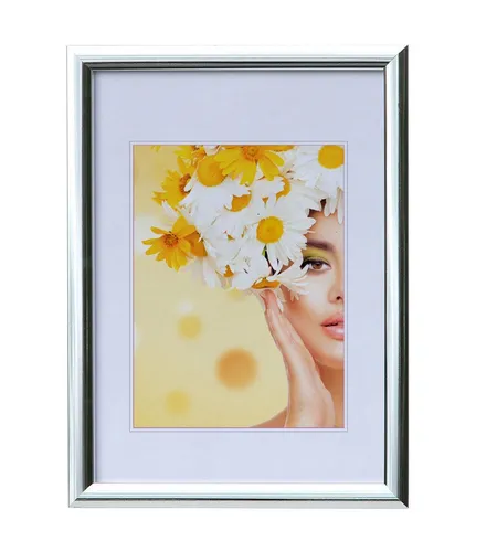 IDEAL TREND Bilderrahmen Kunststoffrahmen mit Klarglas Bilderrahmen PS-1 Frame Foto Collage Por