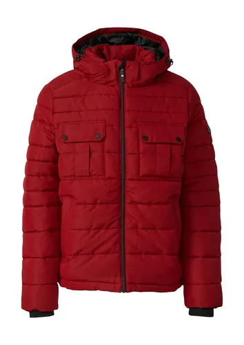 s.Oliver Outdoorjacke rot L (50) - Funktionsjacke in leuchtendem Rot, aus 100% Polyester, ideal für Outdoor-Aktivitäten und pflegeleicht bei 30°C.