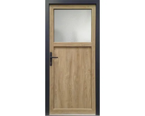 Nebeneingangstür Pro M01 weiß/turner oak 980x2080 mm DIN Links