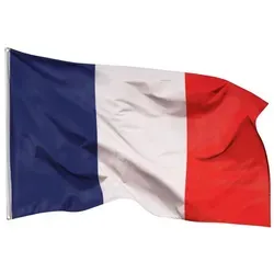 PHENO FLAGS Flagge Frankreich Flagge Französische Fahne Nationalflagge (Hissflagge für Fahnenmast), Inkl. 2 Messing Ösen 90 x 150 cm