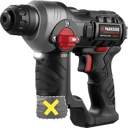 PARKSIDE PERFORMANCE® 12 V Akku-Bohrhammer »PBHAP 12 A1« - Bohrhämmer, kraftvoller Akku-Bohrhammer mit bürstenlosem Motor für lange Lebensdauer und hohe Schlagkraft, ideal für Beton, Holz und Metall.