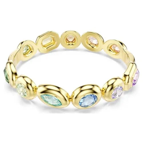 Swarovski Gema Armreif – Mehrfarbig, vergoldet, M - Eleganter Armreif von Swarovski mit gemischtem Schnitt und funkelnden Kristallen. Perfekt für besondere Anlässe oder als stilvolles Accessoire im Alltag.