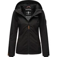 MARIKOO Damen Übergangsjacke B862 - leicht gefüttert mit Kapuze - Funktionsjacken für den Herbst, ausgestattet mit hochstehendem Kragen und mehreren Taschen für optimalen Komfort und Stauraum.
