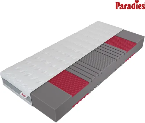 Kaltschaummatratze Paradies Prolife Supreme – Testsieger mit 7 Zonen - Die Paradies Prolife Supreme Matratze (90x200 cm, Härtegrad 3) bietet ergonomische Unterstützung und hervorragende Druckverteilung. Mit atmungsaktivem Bezug und Klimakanälen sorgt sie für ein angenehmes Schlafklima – ideal für hygienebewusste Schläfer.