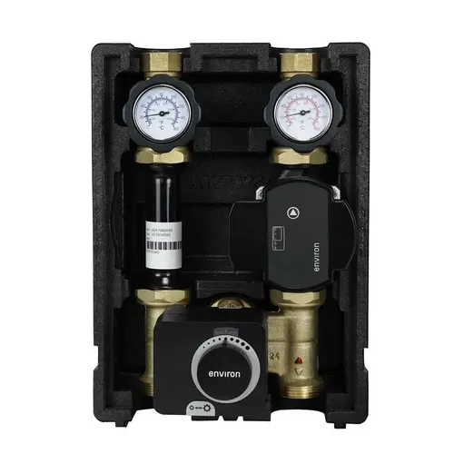 Heizkreis Pumpengruppe mit 3-Wege-Mischer, ESBE ARA661 Stellmotor und Wilo Para