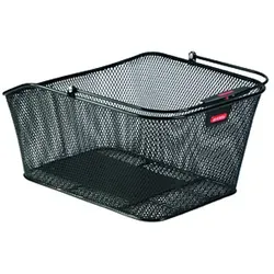 KLICKfix City Korb 2 mit Korbklip - Praktischer Fahrradkorb - Fahrradtaschen, flexibel nutzbar als Einkaufskorb und einfach abnehmbar vom Gepäckträger für mehr Komfort beim Einkaufen.