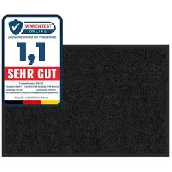 Floordirekt Schmutzfangmatte Rhine - Schwarz 90 x 120 cm