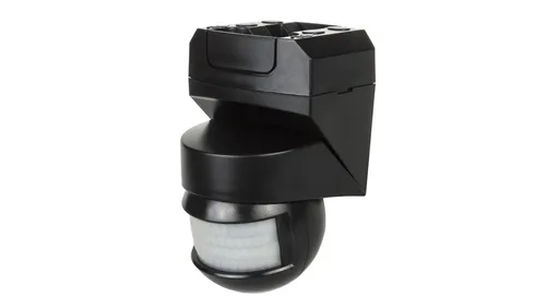 Ścienny czujnik ruchu zmierzchu 180 + 360 2000W MCE295 czarny