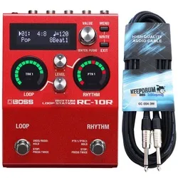 Boss by Roland E-Gitarre Boss RC-10R Rhythm Loop Station mit Klinkenkabel 3m