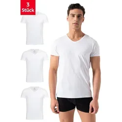 Burnell & Son Herren T-Shirt 3er Pack V-Ausschnitt - Basic Slim Fit - Herren-Unterhemden aus hochwertiger, atmungsaktiver Baumwolle, extrem bequem und vielseitig einsetzbar als Unterziehshirt oder Sport-Shirt. Hohe Langlebigkeit dank robustem Material.