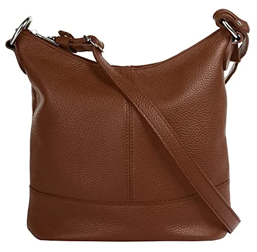 Cluty Umhängetasche aus echtem Leder Damen | Made in Italy, stilvolle Crossbody Bag - Umhängetasche aus 100% Rindleder, Made in Italy. Mit praktischem Stauraum und verstellbarem Schultergurt für optimalen Tragekomfort – das perfekte Mode-Statement für jeden Tag!