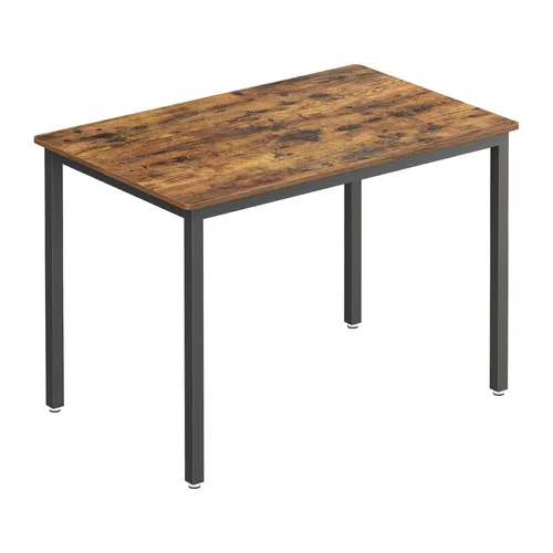VASAGLE Esstisch, Vintagebraun-Schwarz, 70 x 110 cm - Esstisch im Vintage-Stil, ideal für gemütliche Esszimmer und Küchen, bietet Platz für Familie und Freunde.