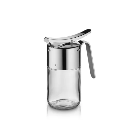 WMF Barista Honigspender 240ml - Eleganter Honigdosierer aus Glas und Cromargan Edelstahl, spülmaschinengeeignet und ideal für präzises Dosieren ohne Kleckern. Perfekt für Honig und Kaffeesahne.