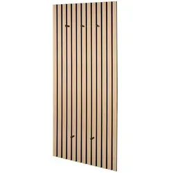 Garderobenpaneel Grace in Eiche Artisan - Elegantes Garderobenpaneel in Eiche Artisan, flexibel montierbar und mit 5 robusten Haken für optimale Organisation im Eingangsbereich.