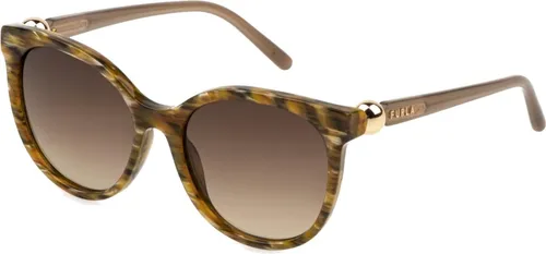 Furla SFU887 Marron chiaro striato 54/17/140 Damen Sonnenbrillen