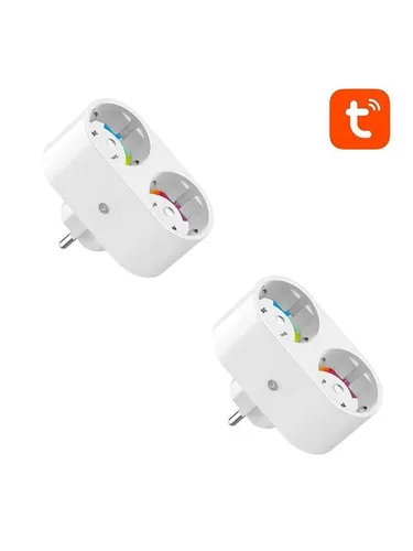 Gosund SP211 - Smart Plug (2-pack) - Steckdosen & Zubehör, ermöglicht die Steuerung von zwei Geräten gleichzeitig und ist kompatibel mit Alexa, Google Assistant und IFTTT für ein intelligentes Zuhause.