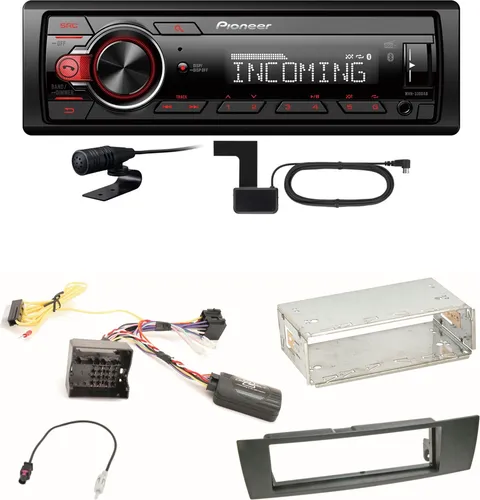 Pioneer MVH-330DAB Bluetooth Digitalradio Einbauset für BMW E90 E91 E92 E93