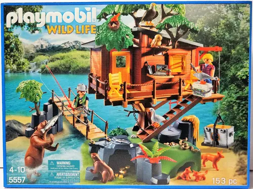 PLAYMOBIL 5557 Hut Bäume - Spielfigur Spielsets, kreatives Spielvergnügen mit detailreichen Bäumen und Figuren für stundenlangen Spaß.