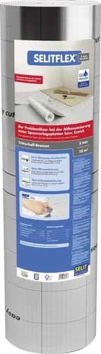 SelitFlex 5 mm Dämmunterlage 10 m Rolle - Trittschalldämmung, bietet hervorragende Schallisolierung und ist ideal für eine ruhige Wohnatmosphäre.